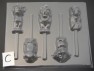 529sp Lion Queen and Friends Chocolate Candy Lollipop Mold FACTORY SECOND